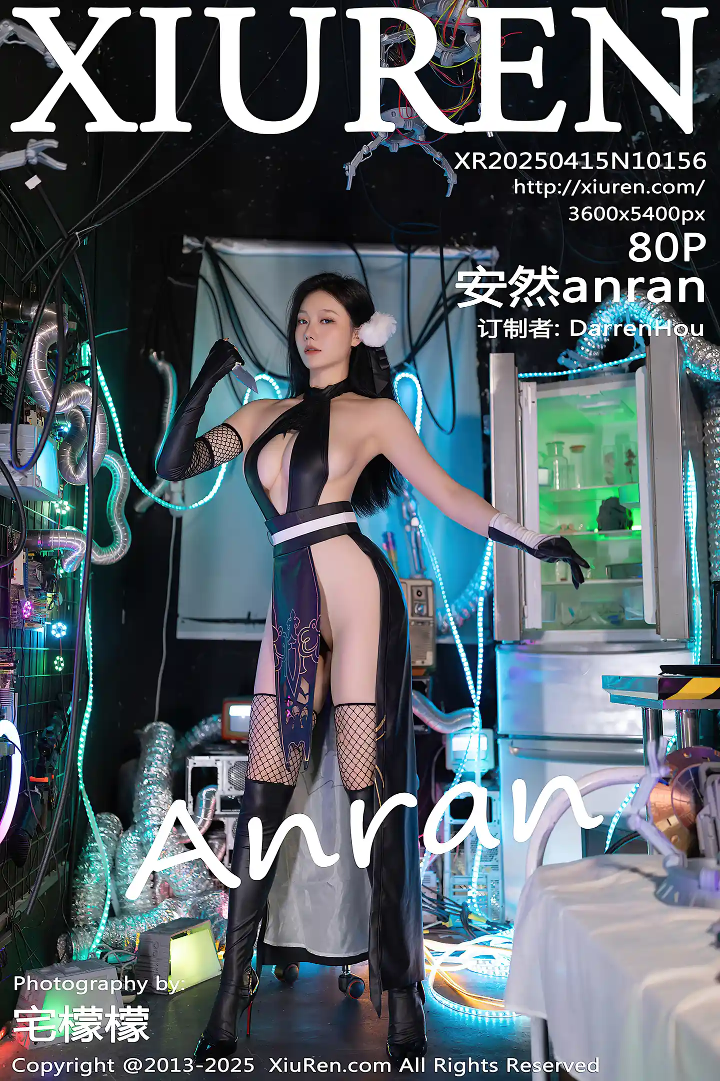 [XiuRen秀人网]No.10156_模特安然anran性感Cosplay服饰配黑丝网袜秀曼妙身姿诱惑写真80P-秀人网 - XiuRen.Space